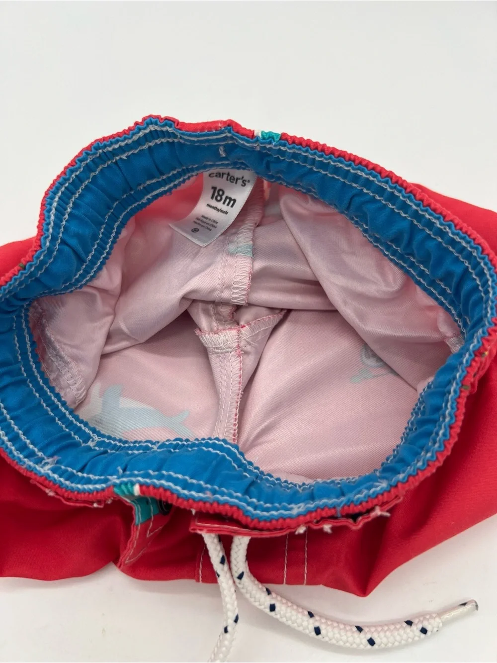 Caters Boys Red Swim Trunks 18M